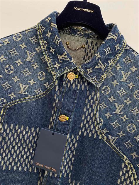 lv jeans jacket|lv monogram denim jacket.